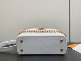 M28197 -1White Capucines Mini Handbag 12 x 8 x 22 cm