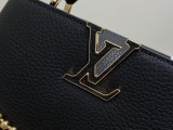 M27308-6 Black Capucines BB Handbag 19 x 27 x 9 cm