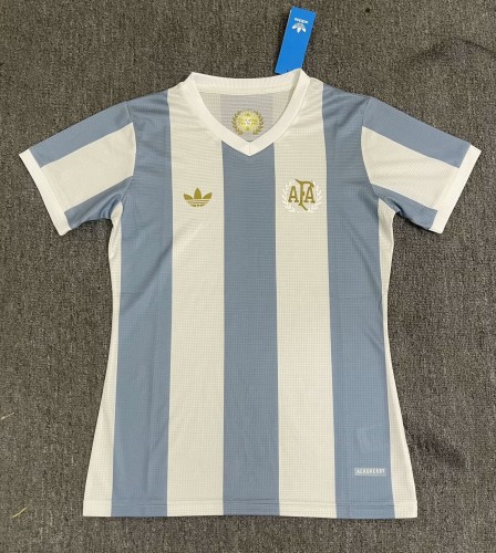24-25 Argentina 50th Commemorative Edition Fans Women Soccer Jersey 女装