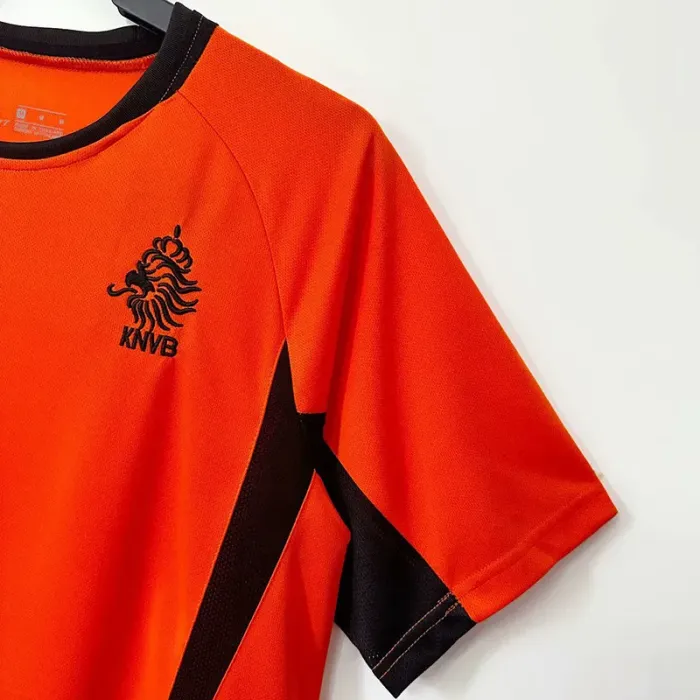 2002 NetherIands Home Retro Soccer Jersey