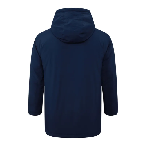 24-25 Palmeiras Royal Blue Hooded Windbreaker Fabric Cotton Coat