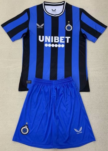 24-25 Brugge Home Kids Soccer Jersey
