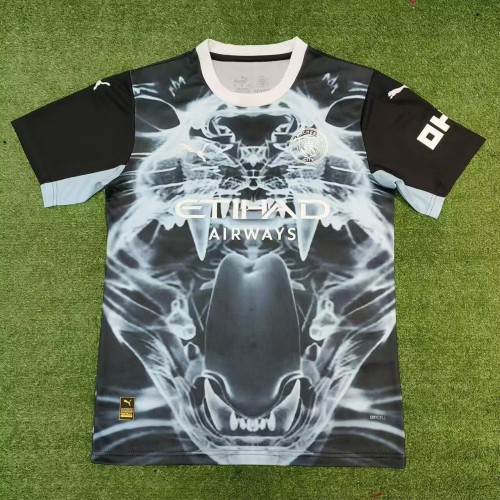 25-26 Man City Black Blue Concept Edition Fans Soccer Jersey
