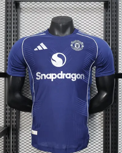 25-26 Man Utd Blue Special Edition Player Version Soccer Jersey
