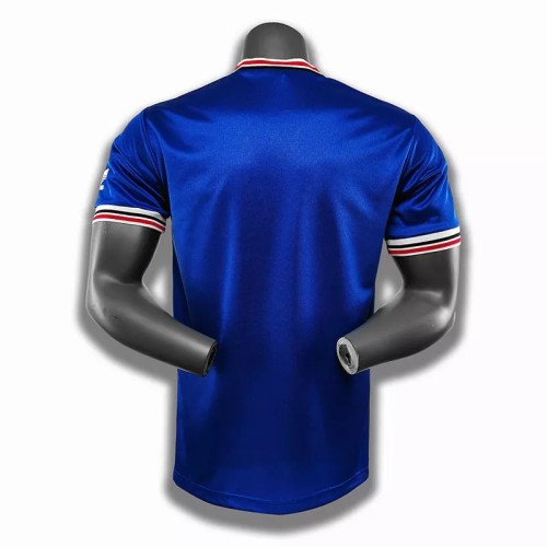 1985 Man Utd Third Blue Retro Soccer Jersey
