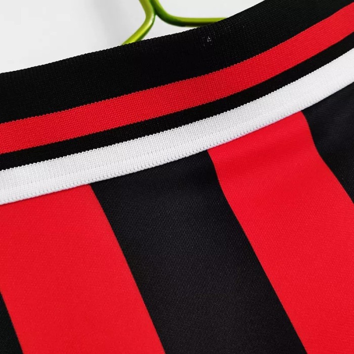 1994-1996 Man City Away Red Retro Soccer Jersey