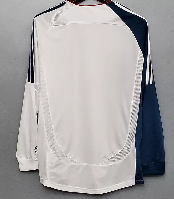 2006-2007 LIV Away White Long Sleeve Retro Soccer Jersey