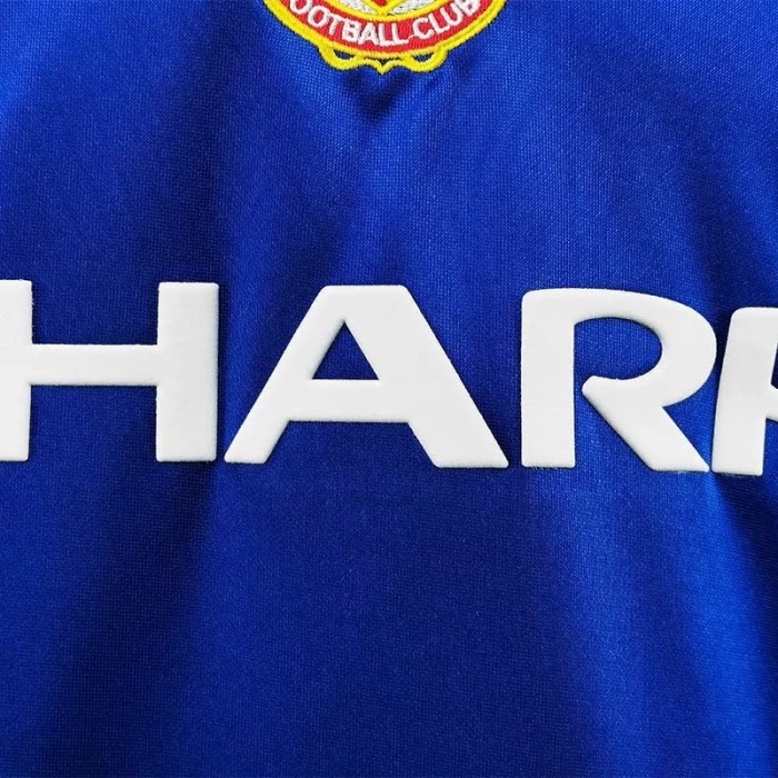 1985 Man Utd Third Blue Retro Soccer Jersey