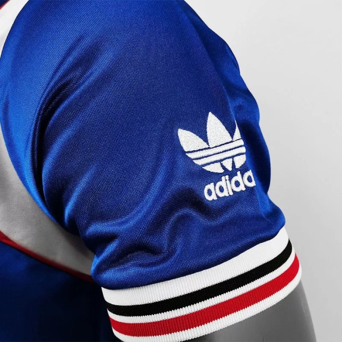 1985 Man Utd Third Blue Retro Soccer Jersey