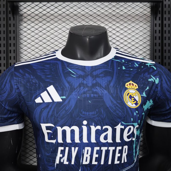 25-26 RMA Blue Special Edition Player Version Soccer Jersey
