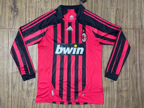 2007-2008 ACM Home Long sleeves Retro Soccer Jersey