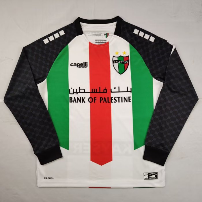 25-26 Palestine Home Long sleeves Fans Soccer Jersey