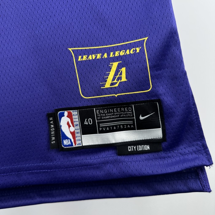 24-25 LAKERS KNECHT #4 Royal blue City Edition Top Quality Hot Pressing NBA Jersey