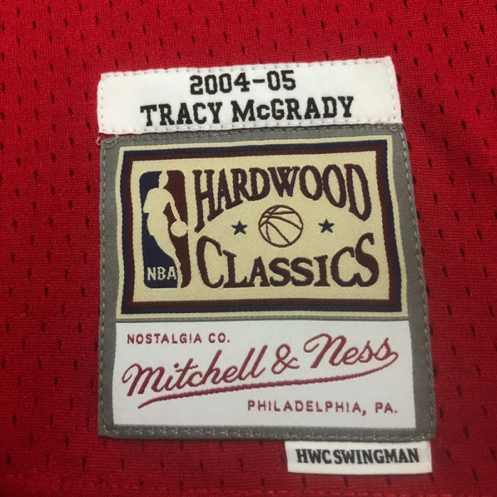 2004-05 ROCKETS McGRADY #1 Red Retro Top Quality Hot Pressing NBA Jersey