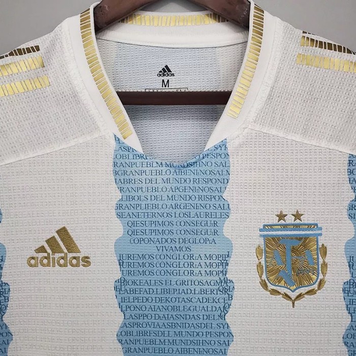 21-22 Argentina Home Maradona Commemorative Edition Soccer Jersey