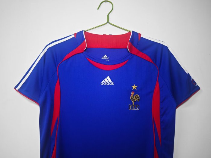 2006 France Home Retro Soccer Jersey