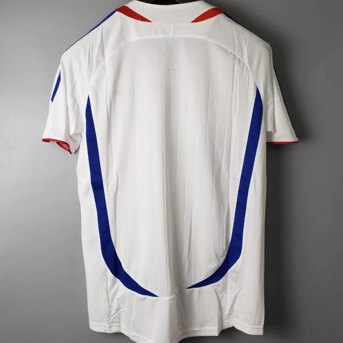 2006 France Away White Retro Soccer Jersey Item