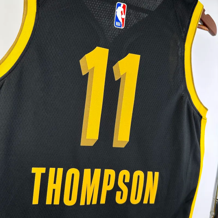 23-24 WARRIORS THOMPSON #11 Black City Edition Top Quality Hot Pressing NBA Jersey