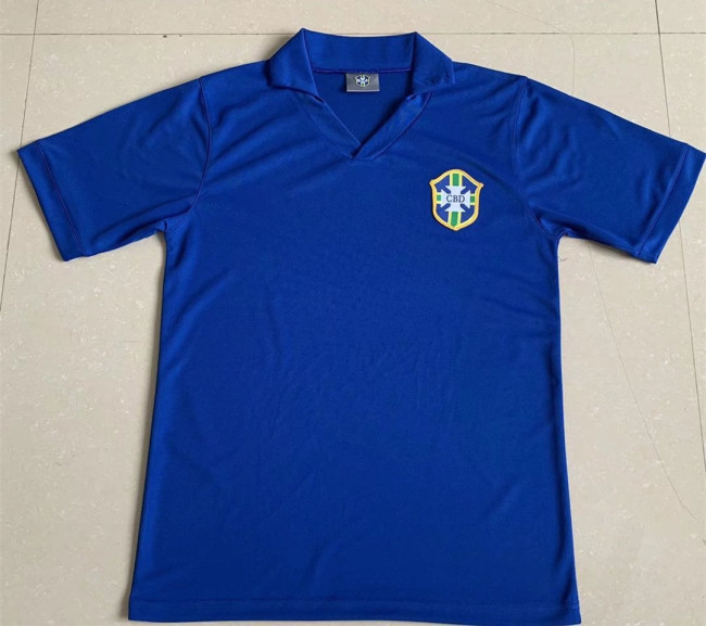 1957 Brazil Away Retro Soccer Jersey