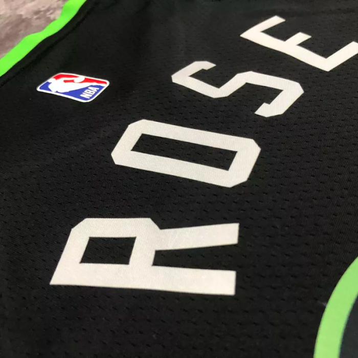 22-23 TIMBERWOLVES ROSE #25 Black Top Quality Hot Pressing NBA Jersey (Trapeze Edition)