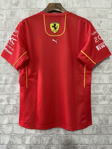2024 F1 Ferrari New Pattern Short Sleeve Racing Suit