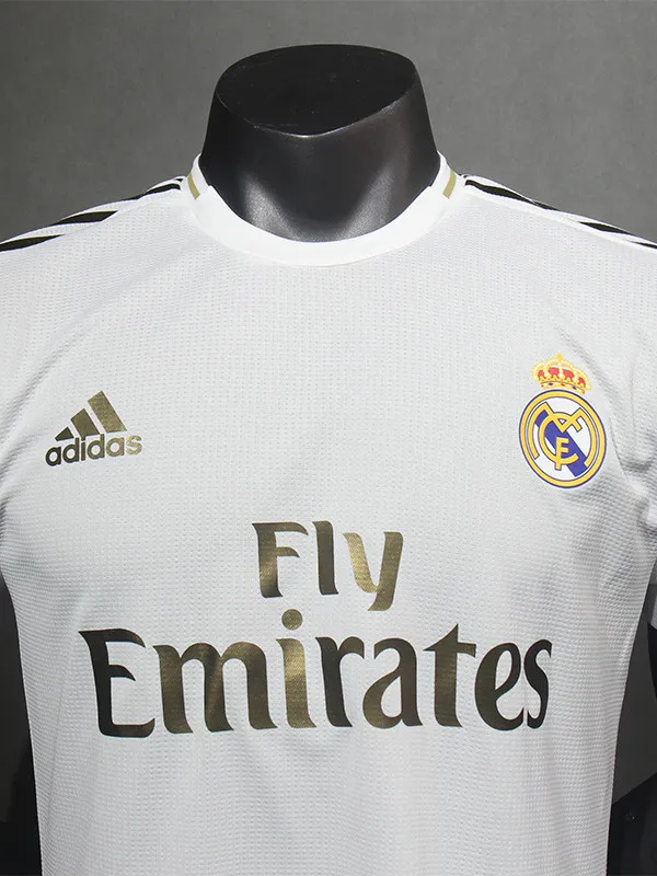 2019-2020 RMA Home Player Version  Retro Soccer Jersey