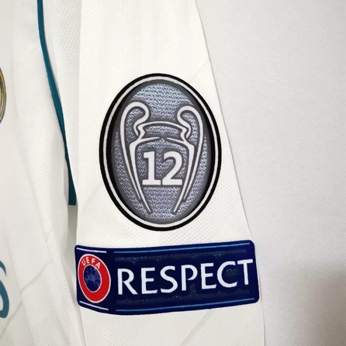 2017-2018 RMA Home Long Sleeve Retro Soccer Jersey