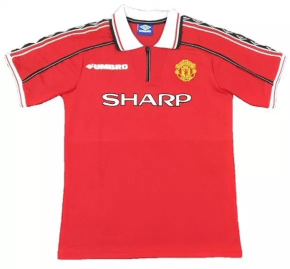 Beckham 7# 1998-1999 Man Utd Home Retro Soccer Jersey