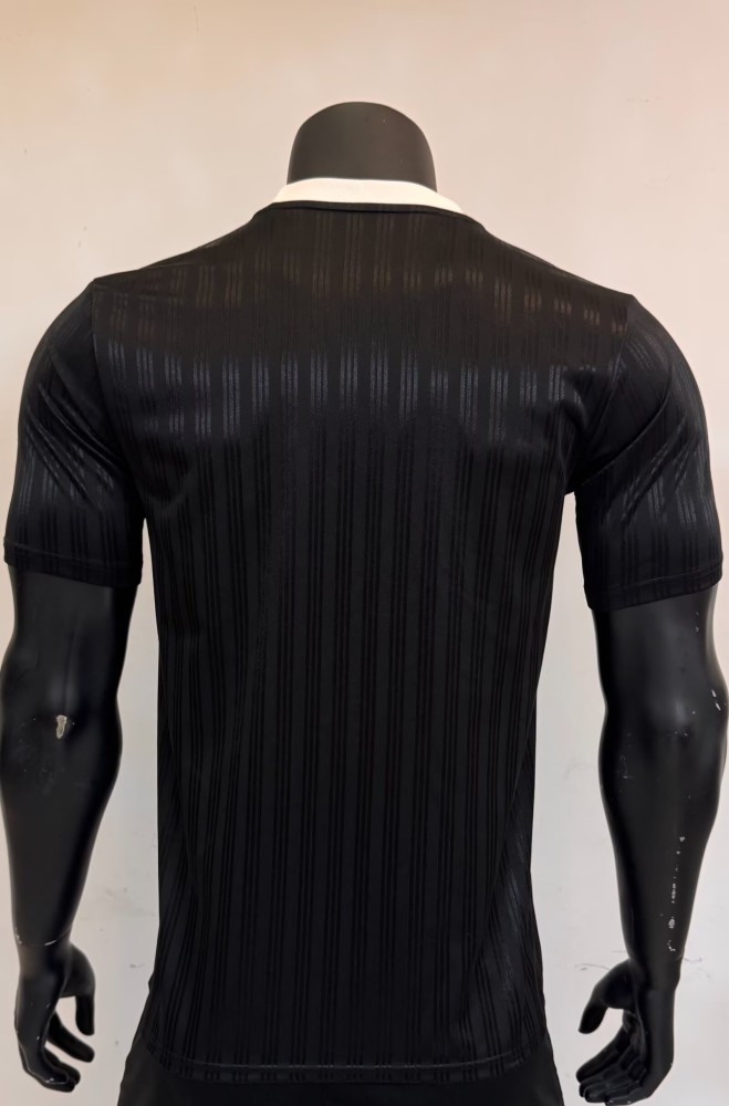 2025 AD Casual Black Player Version Training shirts *三叶草