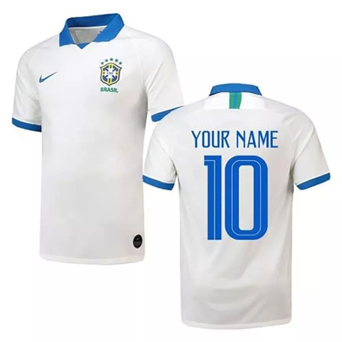 2019-2020 Brazil White Away Retro Soccer Jersey