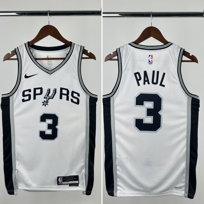 24-25 SA Spurs  Top Quality Hot Pressing NBA Jersey