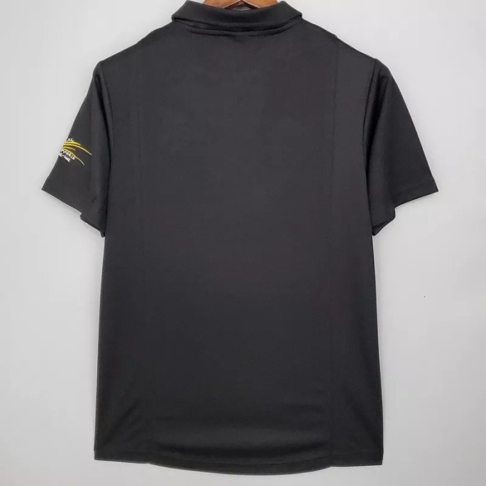 2002 RMA Centenary Away Black Retro Soccer Jersey