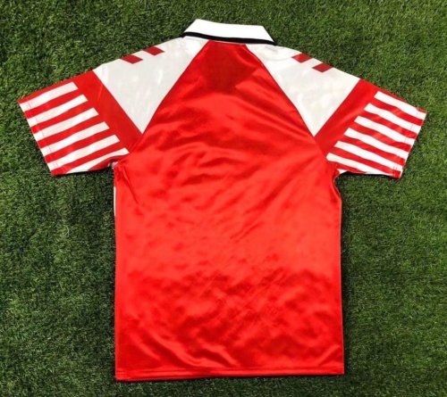 1992 Denmark Home Retro Soccer Jersey