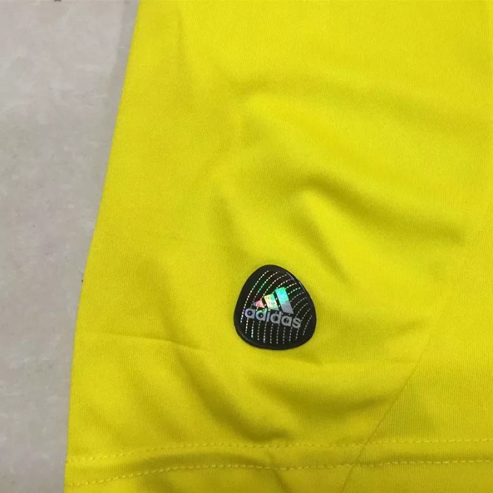 2011-2012 RMA yellow Retro Soccer Jersey