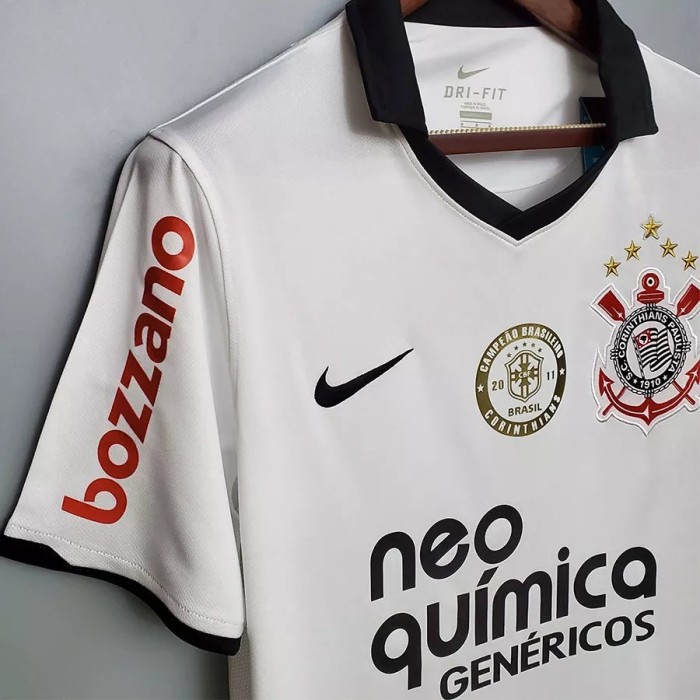 2010 Corinthians Home Retro Soccer Jersey