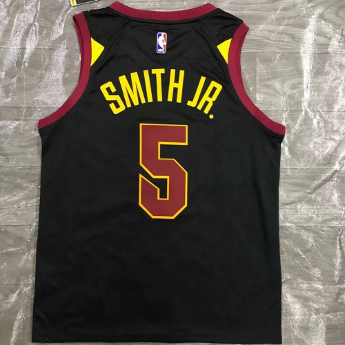 CLEVELAND SMITH JR. # 5 Black Top Quality Hot Pressing NBA Jersey