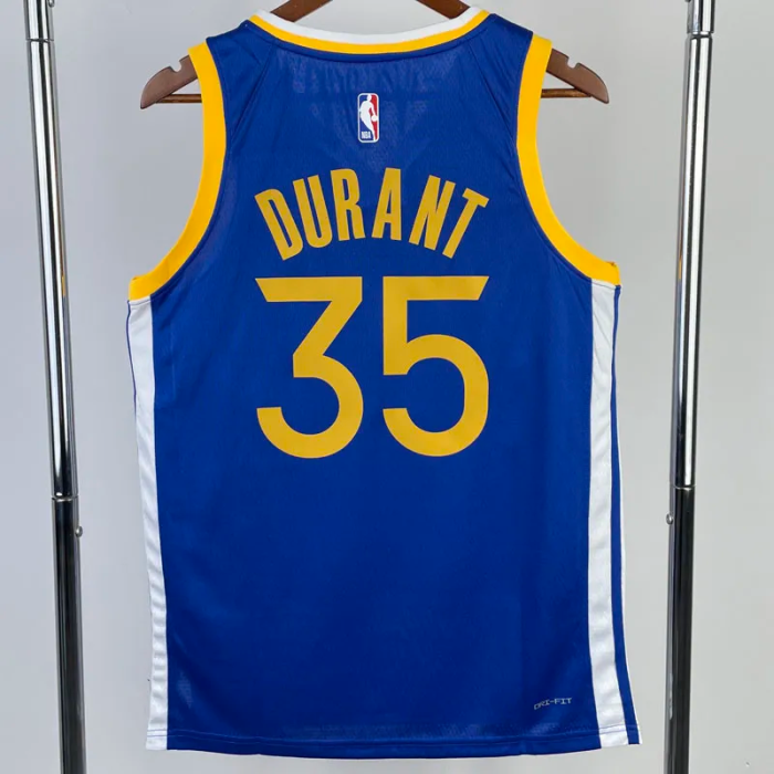 22-23 WARRIORS DURANT #35 Blue Top Quality Hot Pressing NBA Jersey
