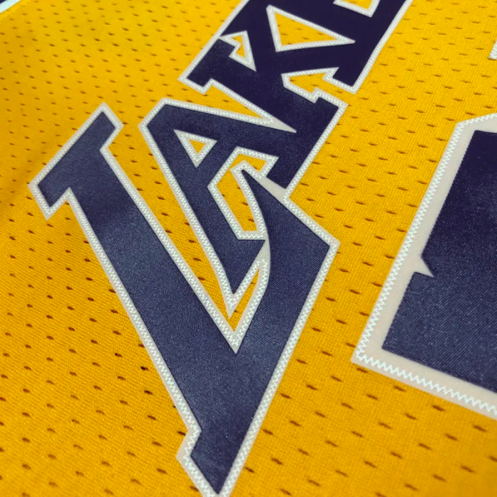 1999 LAKERS RODMAN #73 Yellow Retro Top Quality Hot Pressing NBA Jersey