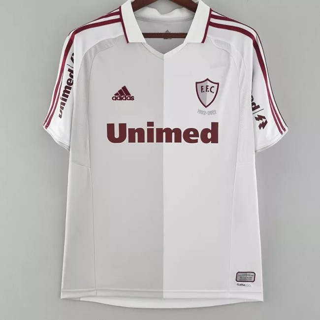 2011-2012 Fluminense 100th Anniversary White Retro Soccer Jersey