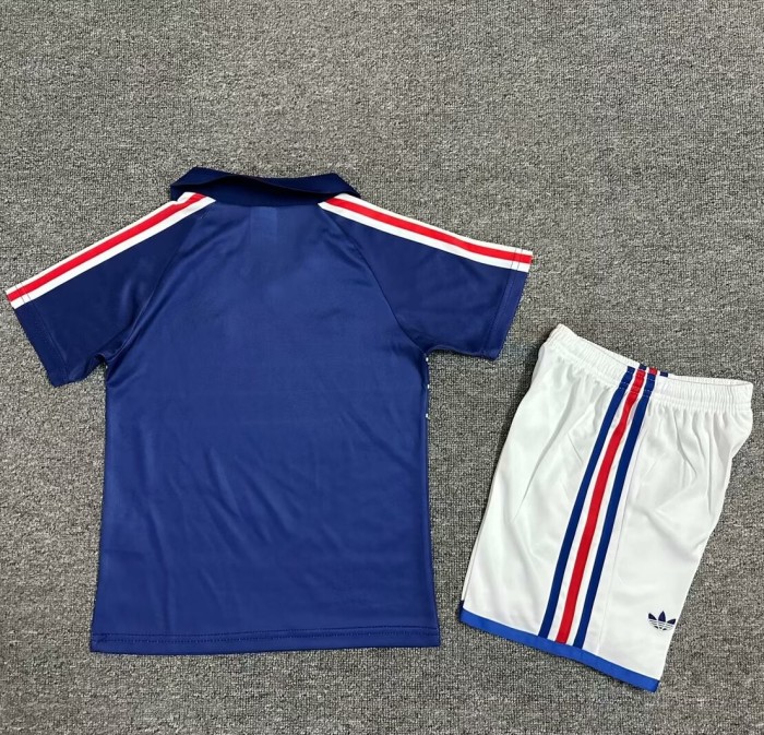 1982-1984 France Home Retro Kids Soccer Jersey
