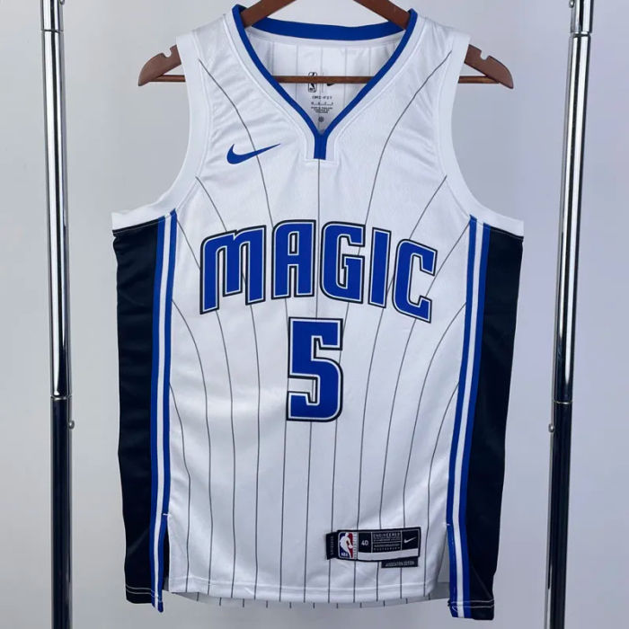22-23 Magic BANCHERO #5 White Top Quality Hot Pressing NBA Jersey