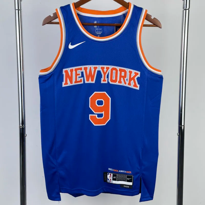 22-23 KNICKS BARRETT #9 Blue Top Quality Hot Pressing NBA Jersey
