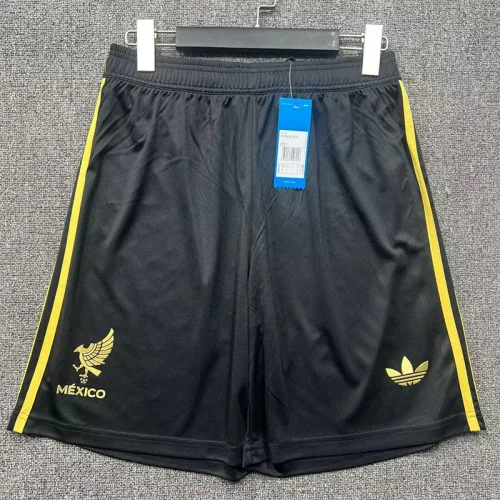 25-26 Mexico Gold Cup Black Shorts Pants