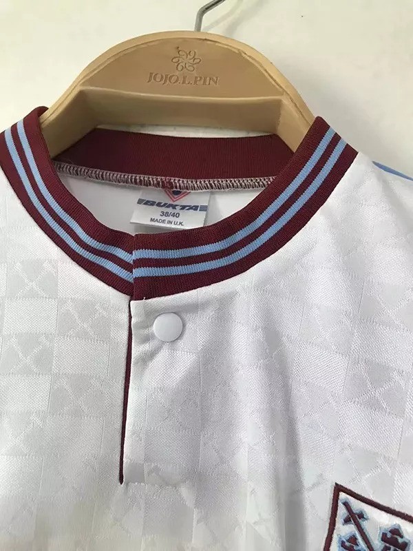 1989-1990 West Ham Away Retro Soccer Jersey