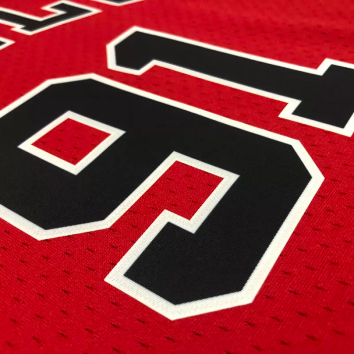 1998 BULLS RODMAN #91 Red Retro Top Quality Hot Pressing NBA Jersey