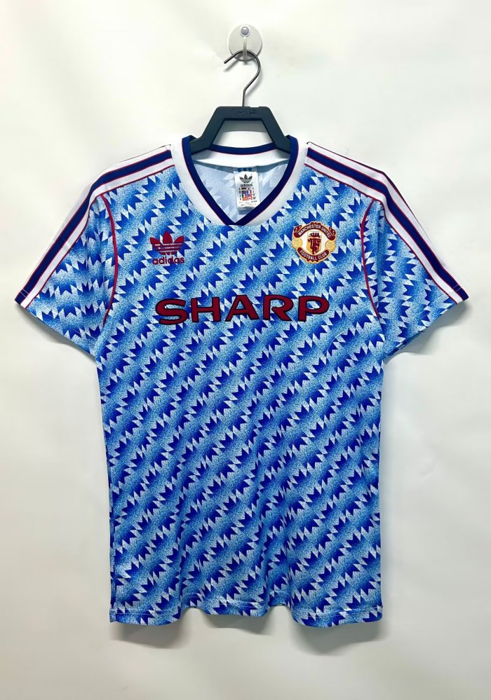 1990-1992 Man Utd Away Retro Soccer Jersey
