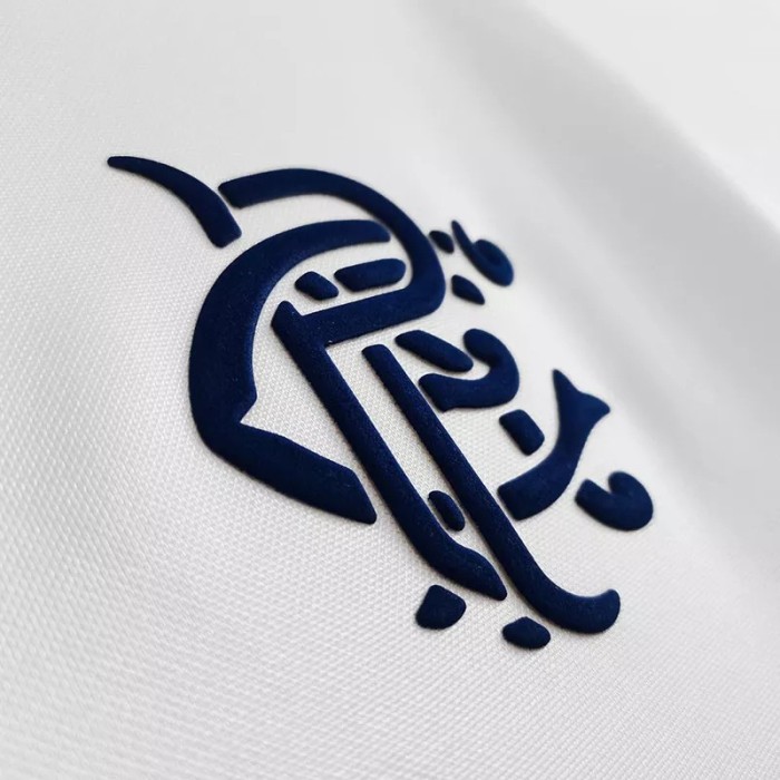 1994 Rangers Away White Retro Soccer Jersey