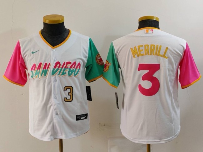 2024 NFL San Diego Padres New Pattern Kids Jersey