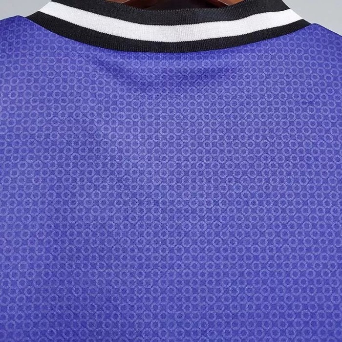 1997-1998 RMA Away Blue Retro Soccer Jersey