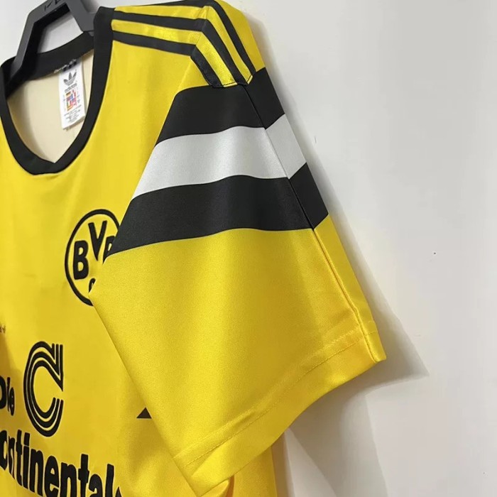 1989 Dortmund Yellow Retro Soccer Jersey